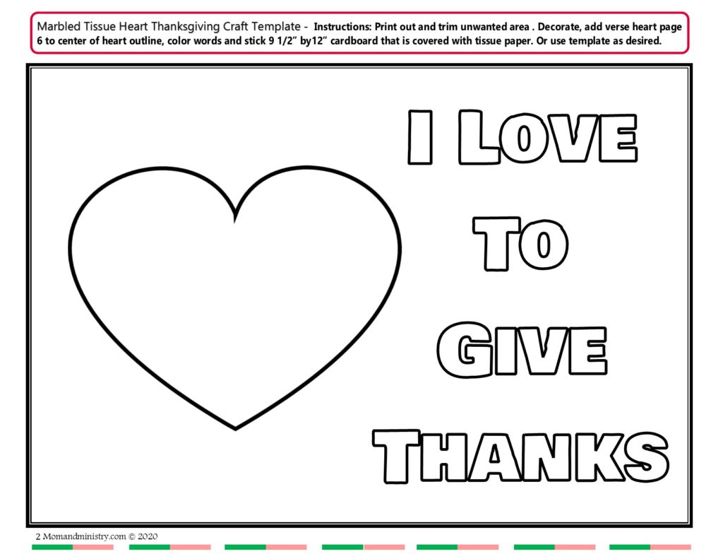 Thanksgiving crafts template 1