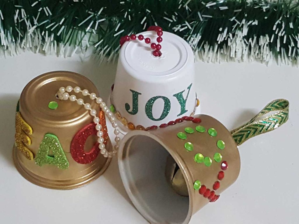 yogurt cup christmas decor