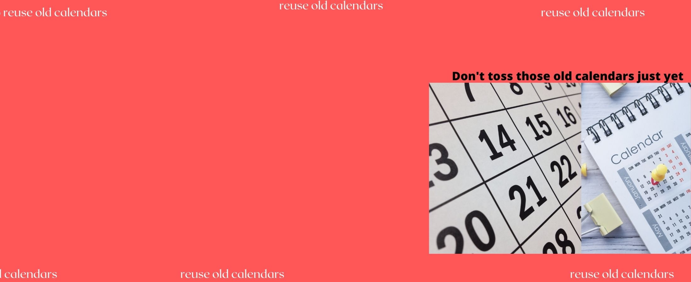10 Unique Ways To Reuse Old Calendars