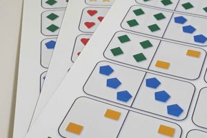 Best 2D Shapes Domino Matching Game – Free Printable