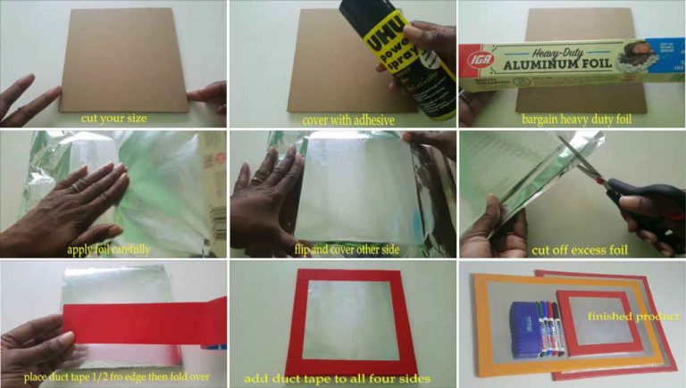 steps for dry erase board