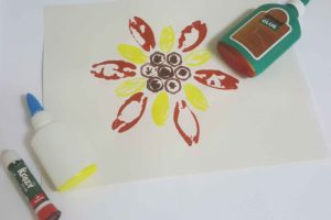 Easy Glue Bottle Printmaking Art For Preschoolers to 7 year-olds