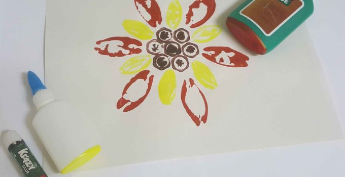 Easy Glue Bottle Printmaking Art For Preschoolers to 7 year-olds